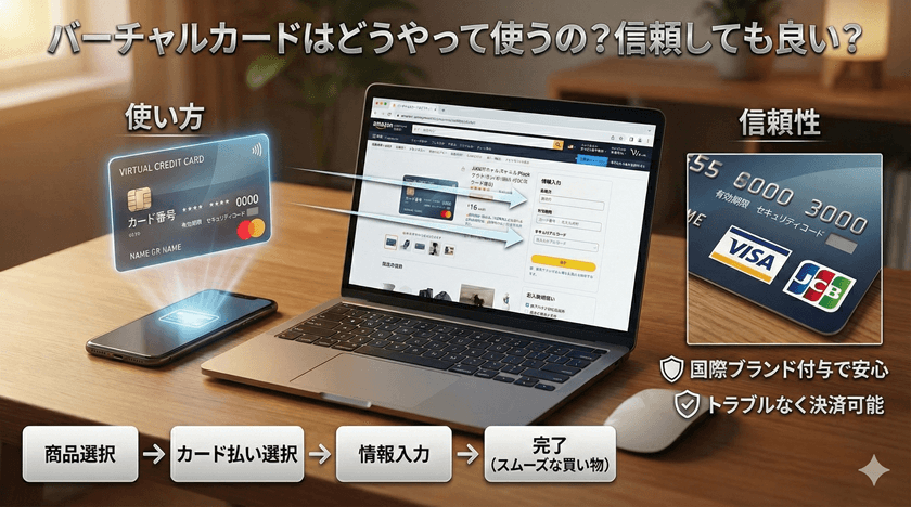 バーチャルカードはどうやって使うの？信頼しても良い？