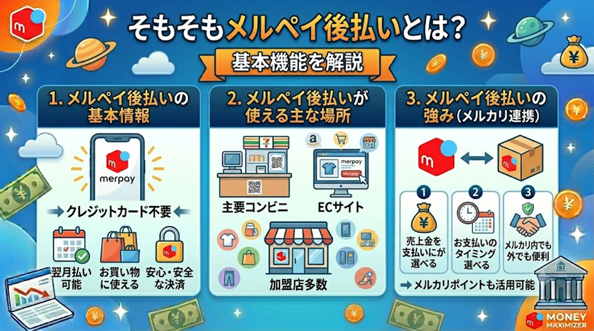 そもそもメルペイ後払いとは？基本機能を解説