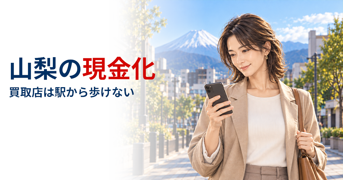 山梨で現金化するなら？買取店は駅から徒歩12分と21分、相談は番号が3つに分かれる