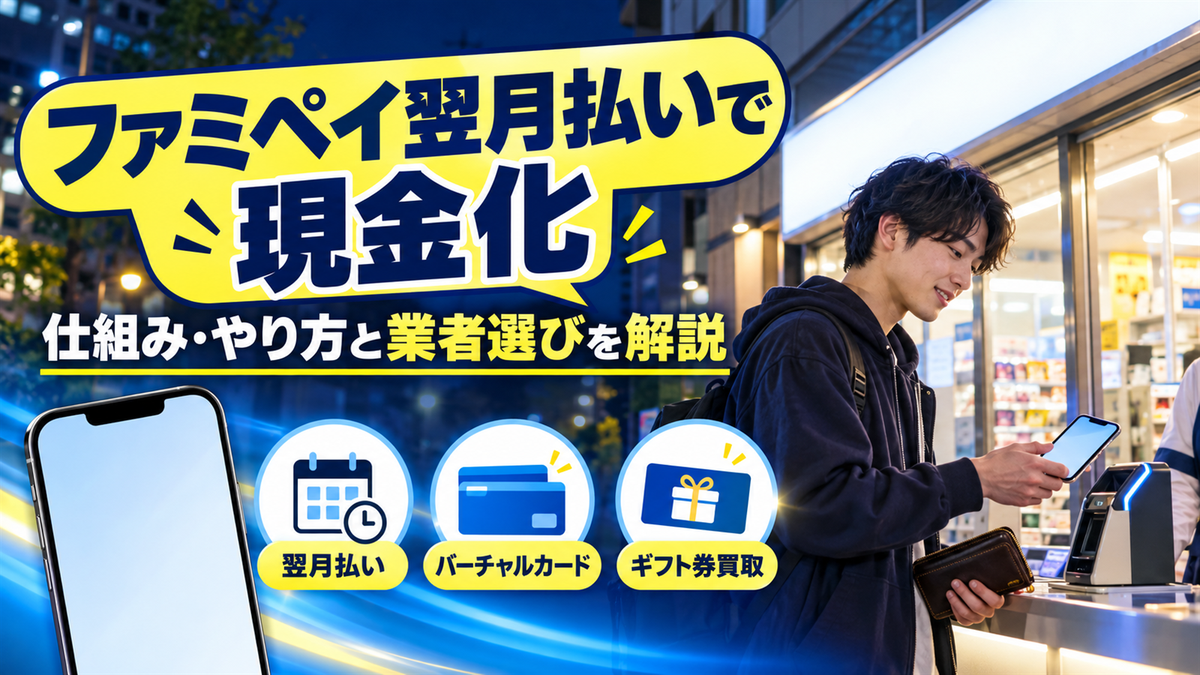 ファミペイ翌月払いで現金化する方法【完全ガイド】仕組み・やり方と業者選びを解説